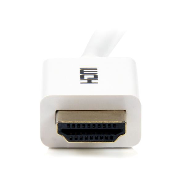 StarTech CL3 In-wall High Speed ​​HDMI Cable - video / audio cable - HDMI - 30/32 AWG - HDMI, 19-pin (M) - HDMI, 19-pin (M) - 5.0m - double insulation - white (HD3MM5MW) - HD3MM5MW