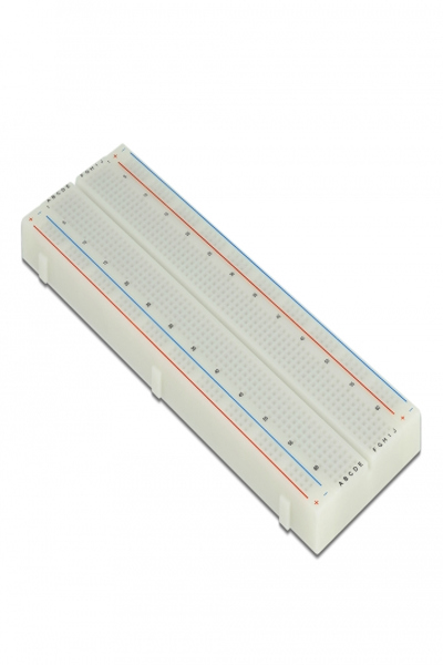 Delock Experimental Breadboard 630/200 contacts - Plastic - White - 55 mm - 165 mm - 9 mm - Box - 18313