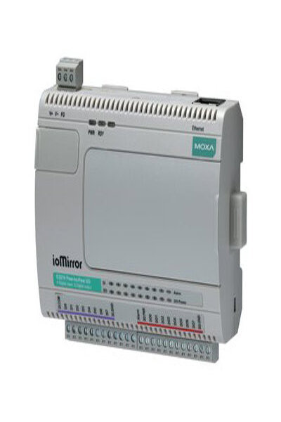 Moxa Universelle Peer-to-Peer-I/O 8 DIs 8 DOs ioMirror E3210 - Fiber Optic - 1,000 Mbps