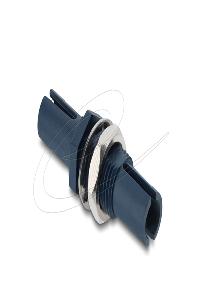 Delock Fiber Optic Plastic Coupling HFBR 4515Z Simplex Socket > Blue - Multimode fiber - 91042