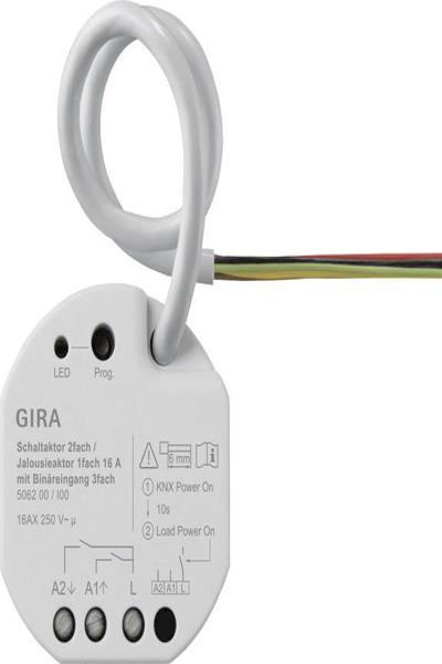 Actionneur de commutateur/store GIRA 506200 2 voies 16A UP KNX Secure