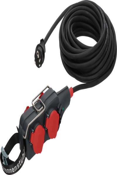 Brennenstuhl 9161150161 Strom VerlÃƒÂ¤ngerungskabel 16 A Schwarz Rot H07RN-F 3G 1.5 - Cable - Current/Power Supply - 9161150161