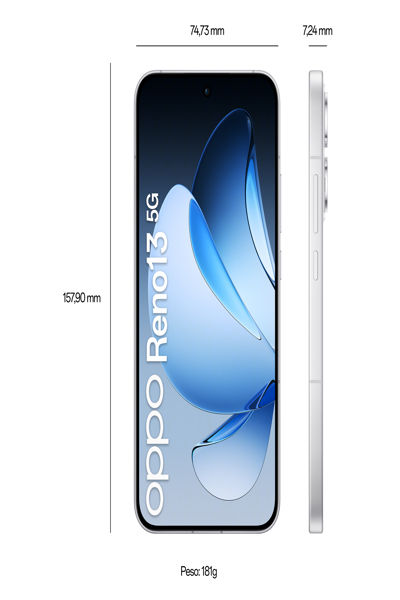 Oppo Reno 13 5G 12GB/256GB white EU (CPH2689PE) - Cellphone - 256 GB