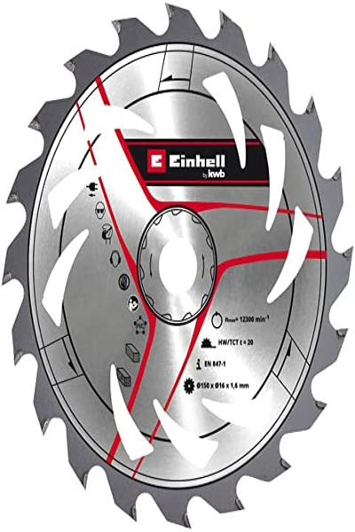 Lame de scie circulaire Einhell en carbure - 150 x 1,6 mm - 20 dents