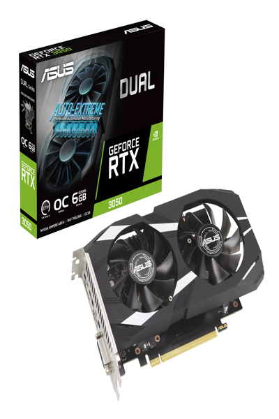ASUS DUAL-RTX3050-O6G Grafikkort 6GB - 90YV0K60-M0NA00