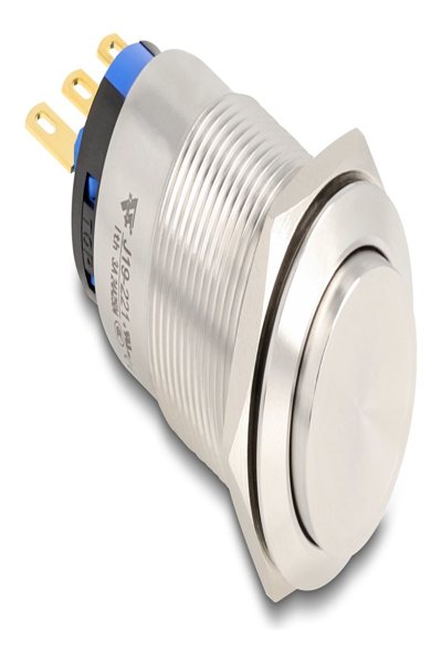 Delock Tryckknapp - för 19 mm installation, 3 x lödanslutning - 20985