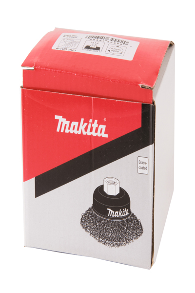 Brosse métallique coupe Makita pour bois dur, peinture, rouille, soudures