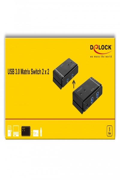 Delock USB 3.0 Matrix Switch 2 x 2 - 87736