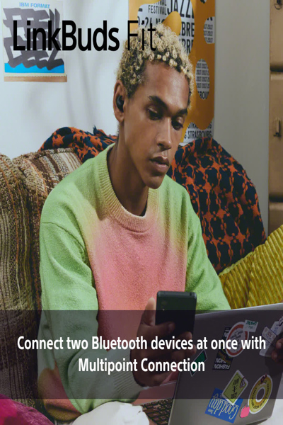 Sony LinkBuds Fit – Äkta trådlösa hörlurar med mikrofon - WFLS910NG