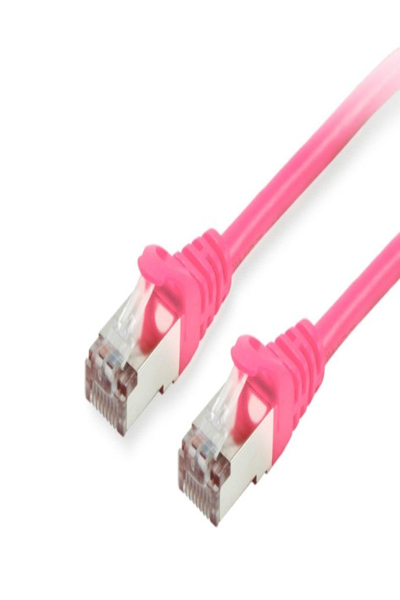 Câble de raccordement Equip Cat6 S/FTP 2xRJ45 rose LSZH - Câble - Réseau