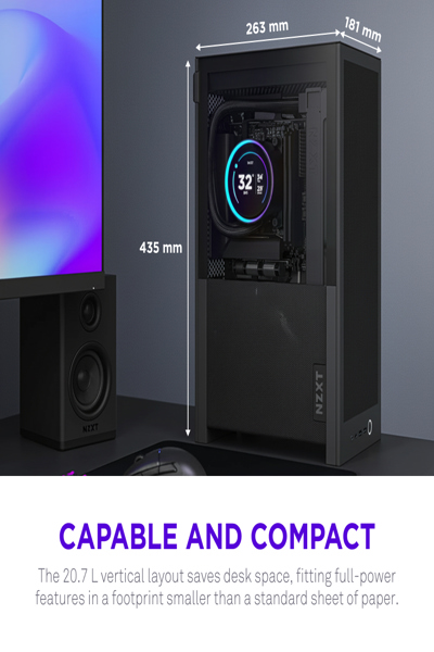 NZXT H2 Flow 2026 All Black MidiTower Mesh CC-H21FB-01 - Mini tower - ATX - CI-H21FB-01