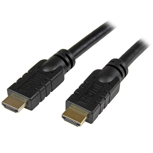 StarTech 20.0m65 ft Active CL2 In-wall High Speed ​​HDMI Cable - M/M - HDMI cable - HDMI Type A (M) to HDMI Type A (M) - 20.0m - double insulation - black (HDMM20MA) - HDMM20MA
