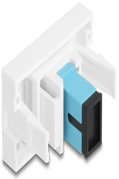 Delock Easy 45 Modul SC Simplex Buchse zu aqua weiÃƒÅ¸ - 90899