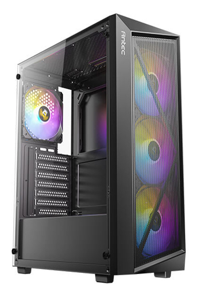 Antec AX67 ARGB Mid Tower Gaming Bl - Midi/Minitower - Mini tower - 0-761345-10207-0