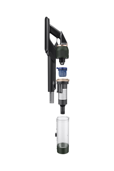 Samsung VS20B95943N, 2-in-1 stick vacuum, Bagless, Black, Green, Rectangular, Dry, UltraFine