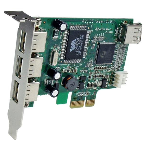 4 Port PCI Express Low Profile High Speed USB Card - PEXUSB4DP