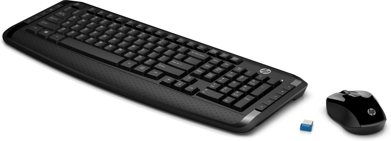 HP 300 Tastatur RF Wireless Schwarz ( 3ML04AA ) - 3ML04AA#ABD