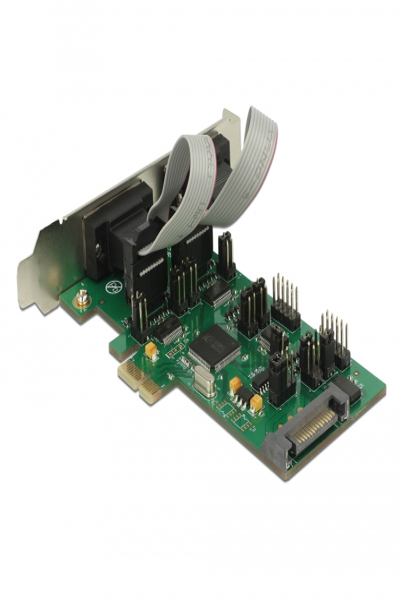 Delock PCI Express Card > 3 x Serial RS-232 + 1 x TTL 3.3 V / RS-232 with Voltage Supply - 62922