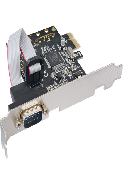 Carte d'interface en ligne 1 port série 9 broches PCIe