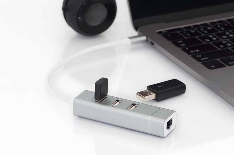 DIGITUS DA-70253 USB-C Hub LAN - DA-70253