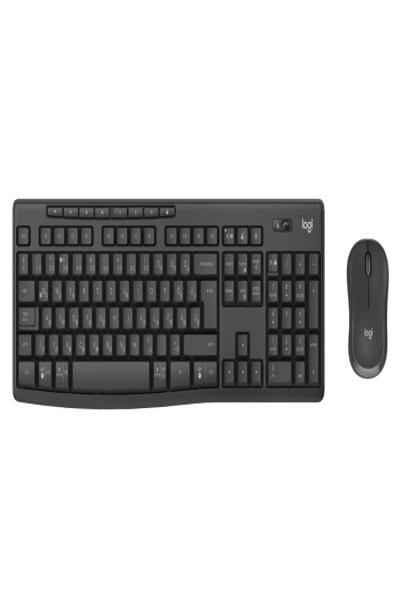 Logitech MK370 Combo for Business - Wireless - RF Wireless + Bluetooth - Mecha-membrane key switch - QWERTY - Graphite - Mouse included - 920-012070
