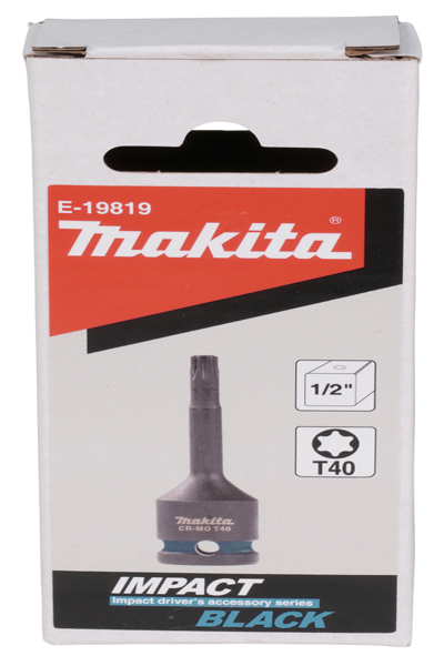 Makita Impact Black 1/2" Torx SteckschlÃƒÂ¼sseleinsatz Groesse T40 LÃƒÂ¤nge 78.0 mm