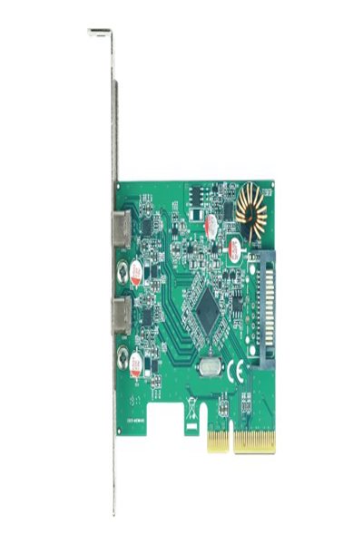 Delock PCI Express x4 Card to 2 x external SuperSpeed USB 10 Gbps (USB 3.1 Gen 2) USB Type-C female - 90397
