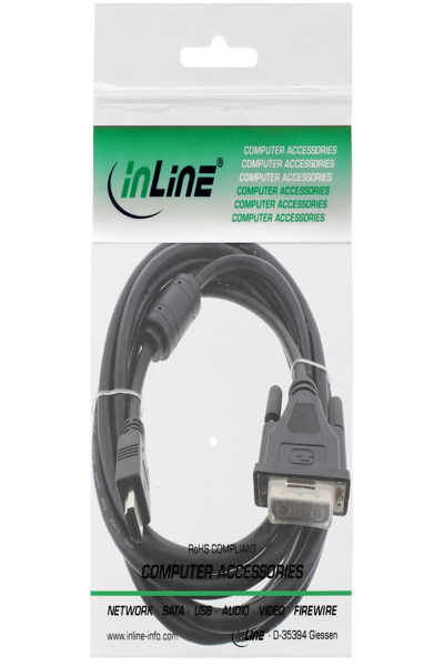 Câble HDMI-DVI en ligne 19 broches vers 18+1 broches 3 m