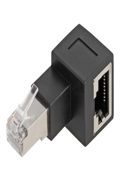 Delock Network adapter - RJ-45 (M) right-angled to RJ-45 (F) - 87864