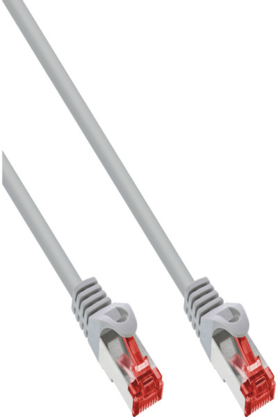 InLine 70pcs. Bulk-Pack Patch cable - S/FTP - Cat.6 - 250MHz - PVC - CCA - grey - 1m - B-76111