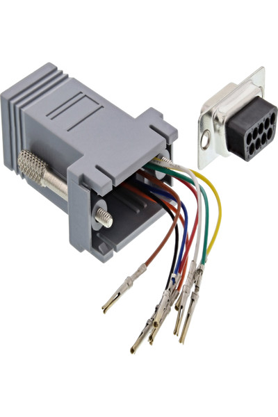 Adaptateur en ligne Sub-D femelle 9 broches / RJ45 femelle