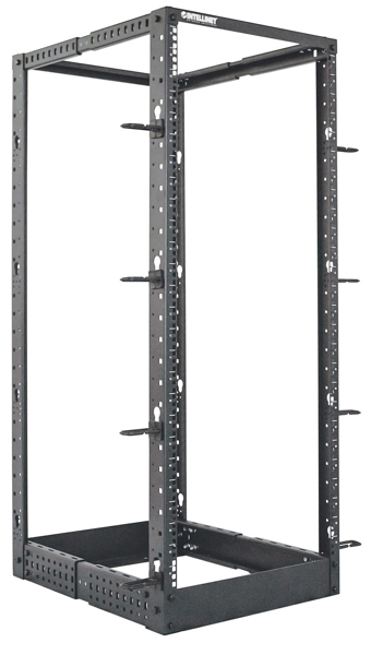 Open frame rack (4 posts) - RAL 9005 - 26U (19") - 714242