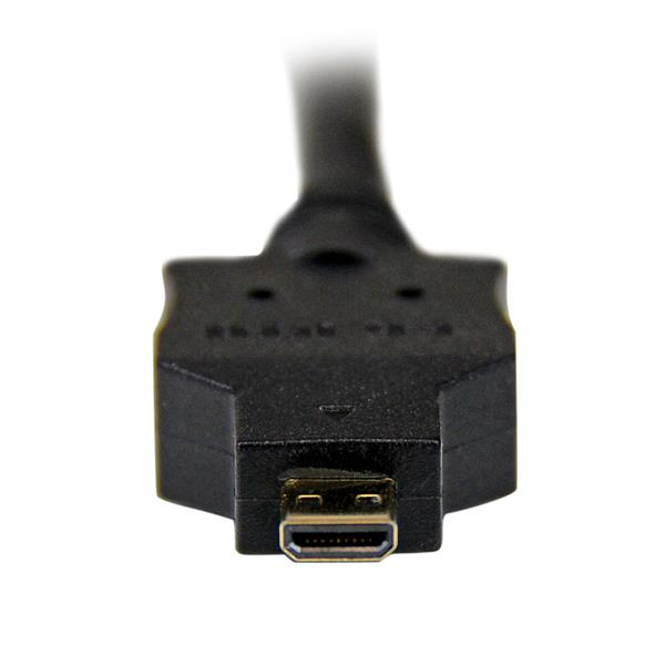 StarTech 2m Micro HDMI to DVI-D Cable - M/M - 2 m - Micro-HDMI - DVI-D - Gold - Black - Polyvinyl chloride (PVC) - HDDDVIMM2M