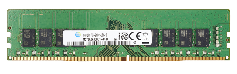 HP DDR4 - Modul - 4 GB - DIMM 288-PIN - 2400 MHz / PC4-19200 - 1.2 V - obuffrad - non-ECC - for EliteDesk 800 G3 (DIMM) ( Z9H59AA ) - Z9H59AA