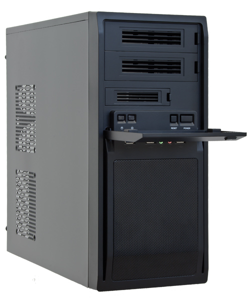 Chieftec LG-01B-OP - Midi Tower - PC - Black - ATX - LG-01B-OP