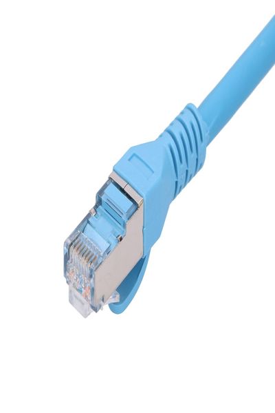 Cordon de brassage S/FTP LAN Cat6a Extralink 3 m bleu