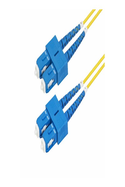 StarTech.com 5m (16.4ft) SC to SC (UPC) OS2 Single Mode Duplex Fiber Optic Cable, 9/125µm, Laser Optimized, 40G/100G Zipcord, Bend Insensitive, Low Insertion Loss - SMDOS2SCSC5M