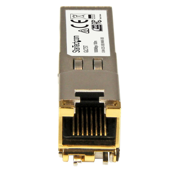 StarTech Cisco GLC-T Compatible SFP Transceiver Module - 1000BASE-T - Copper - 1000 Mbit/s - SFP - 100 m - IEEE 802.3ab - Silver - GLCTST