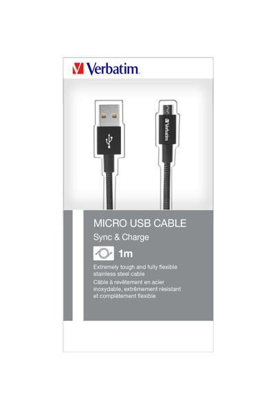 Verbatim Sync and Charge - USB-kabel - 48863