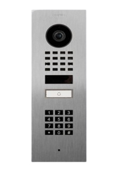 Portier vidéo IP Doorbird D1101KV, montage en saillie, acier inoxydable V4A