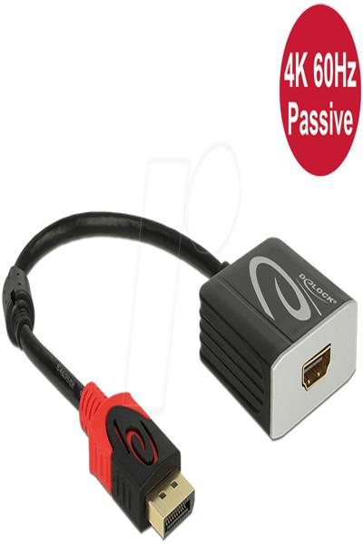 Delock 4K Passive - Video adapter - 62719