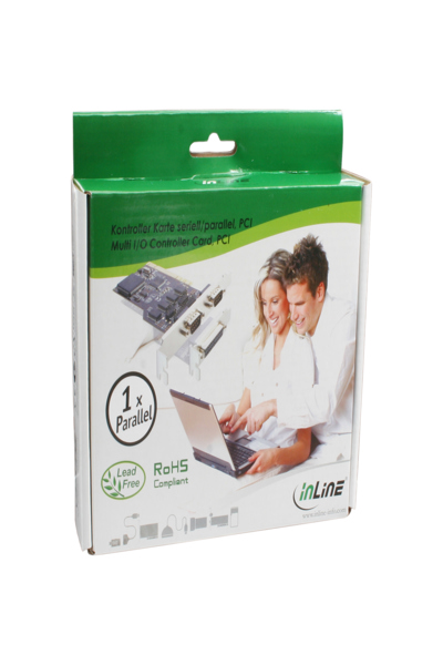 Carte contrôleur multi-E/S PCI InLine 1 port parallèle 25 broches