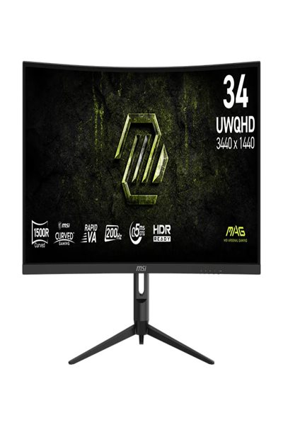 MSI MAG 342CQRFDE E20 Gaming Monitor EEK F A - G - - 34" - Flat Screen - 86.4 cm - 9S6-3DB64H-090