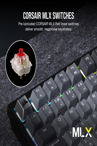 Corsair K65 PLUS TRÅDLÖST tangentbord - CH-91D401L-NA