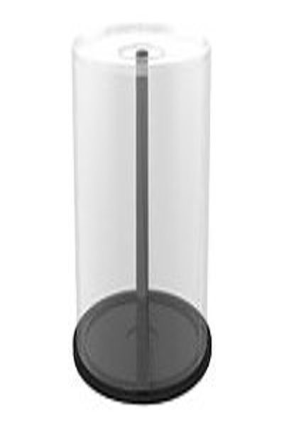 MEDIARANGE SPINDLE FOR 400 DISCS TRANSPARENT W/ BLACK BASE - BOX43