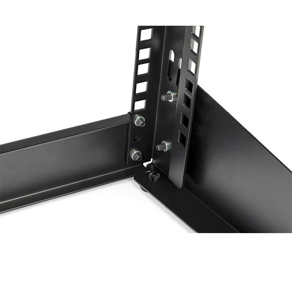 StarTech RK4OD Desktop Rack (4U, 2 Post Open Frame Rack, up to 30 kg, EIA-310, Freestanding) Black - Cabinet - Open Frame - 2 Posts - Desktop - Black - 4U - RK4OD