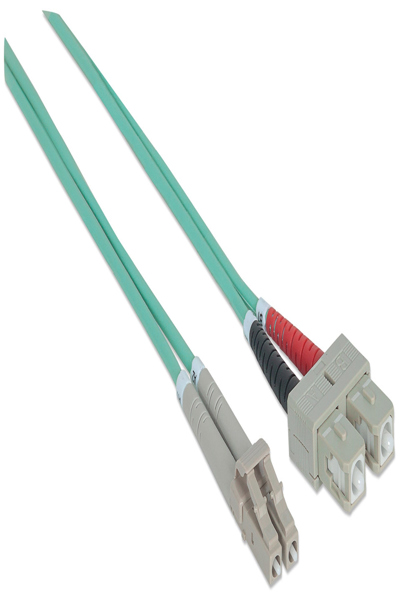 Intellinet Fiber Optic Patch Cable OM3 LC/SC 2m - 750158