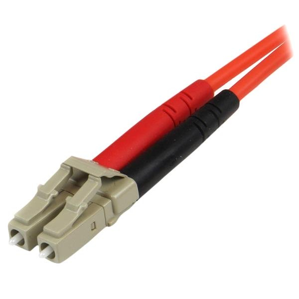 StarTech Fiber Optic Cable - Multimode Duplex 50/125 - LSZH - LC/ST - 5 m - 5 m - OM2 - LC - ST - Male/Male - Red - 50FIBLCST5