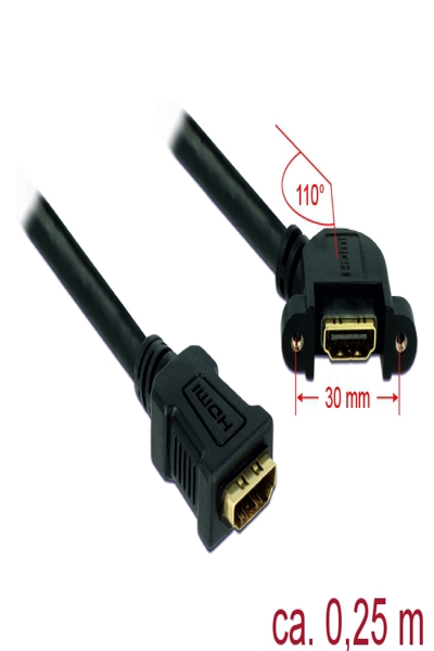 Câble HDMI pour montage sur panneau Delock