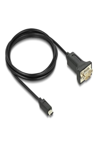 Delock USB/seriell kabel - 24-stifts USB-C (hane) till RS-232 (hane) - 64196